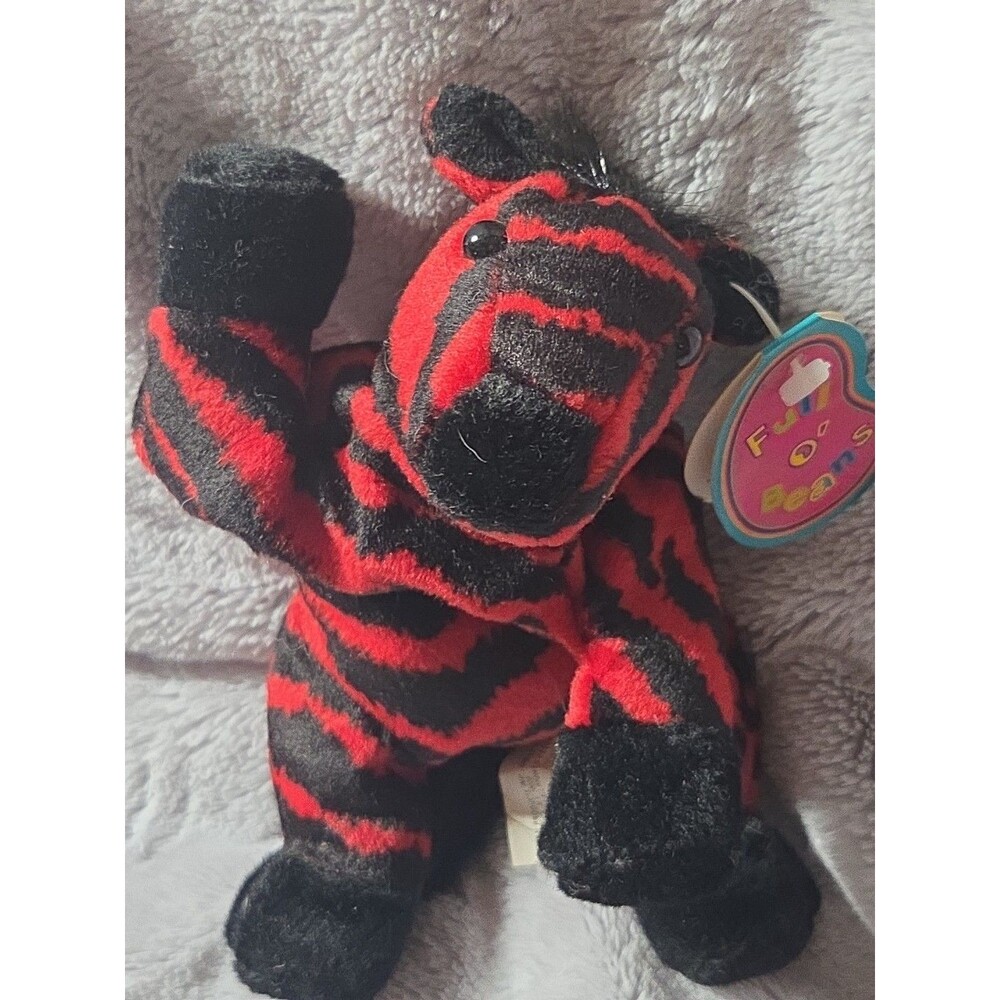 Zoe the Zebra Plush – Avon Full o’ Beans 8” 1997 w/ Tags Vintage T2